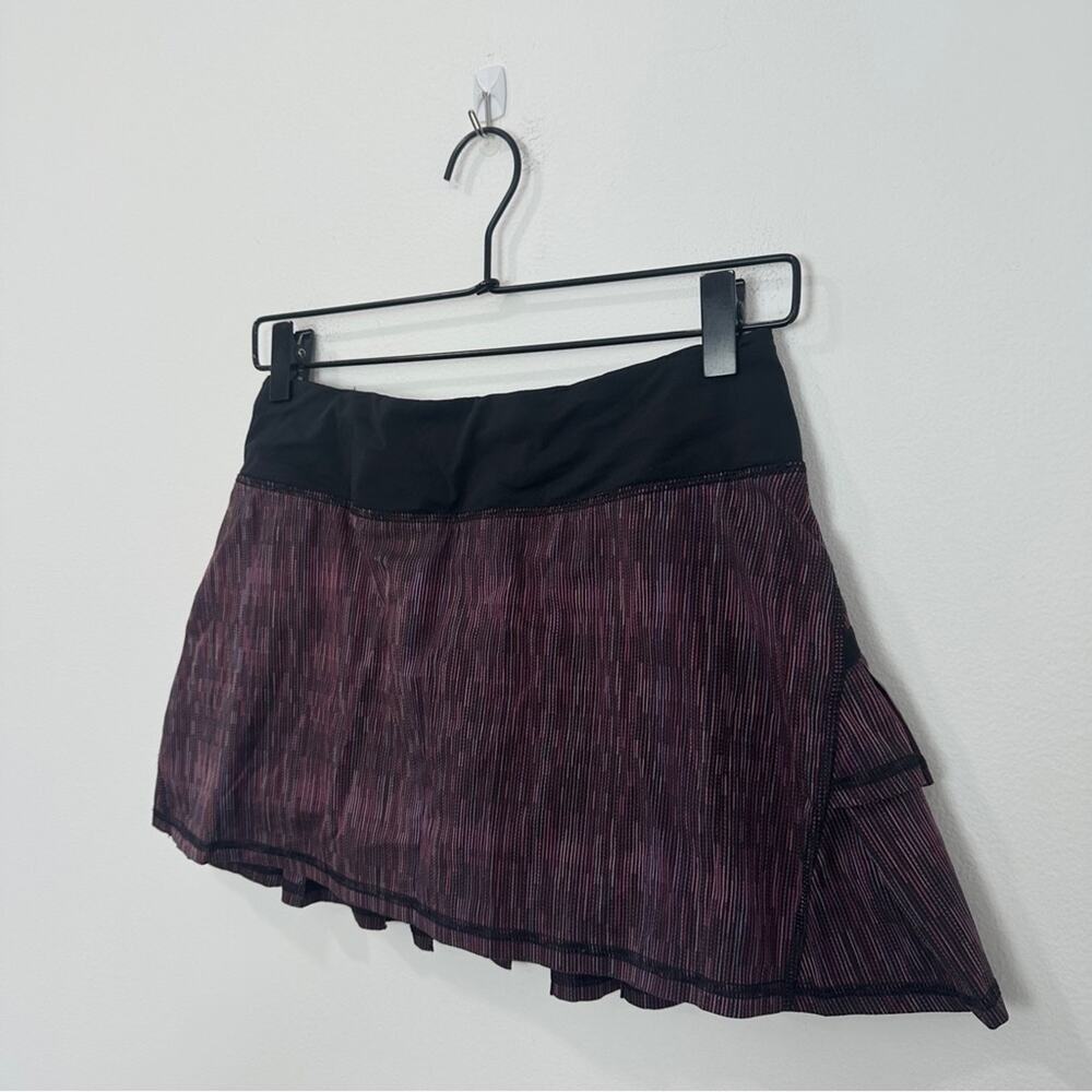 Lululemon Run Pace Setter Skirt Wee Are From Space Black March Multi Black 4 - Picture 3 of 7
